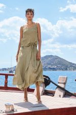 Κρουαζέ Maxi Φούστα με Δέσιμο - Image 2