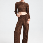 Παντελόνι Wide Leg με Animal Print