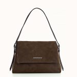 Brown Suede Shoulder Bag